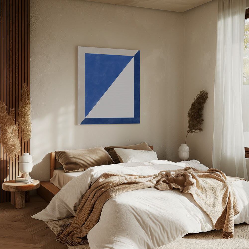 Blue Geometric Play | Canvas