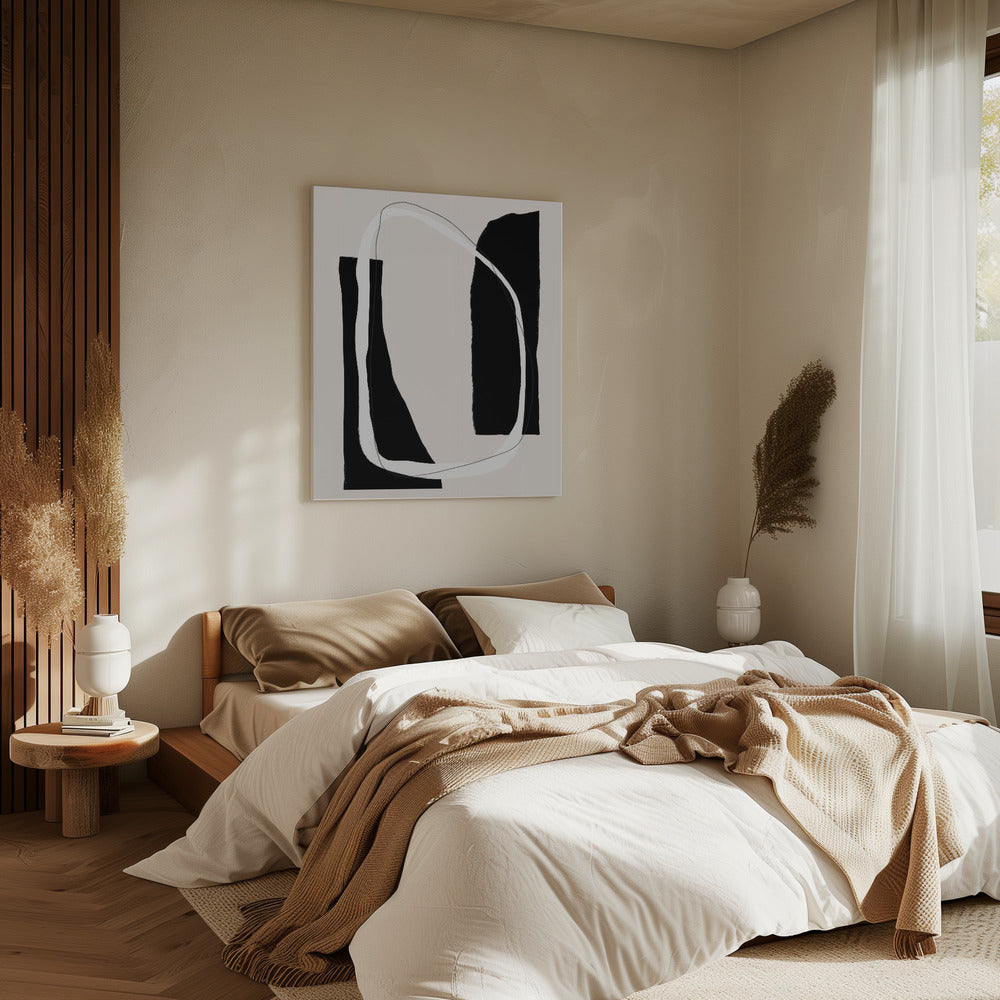 Monochrome Geometric Shapes | Canvas