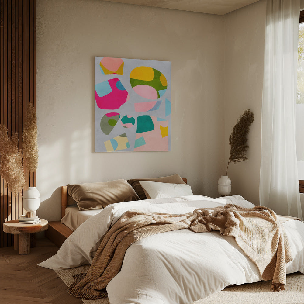 Minimal cutout colorful | Canvas