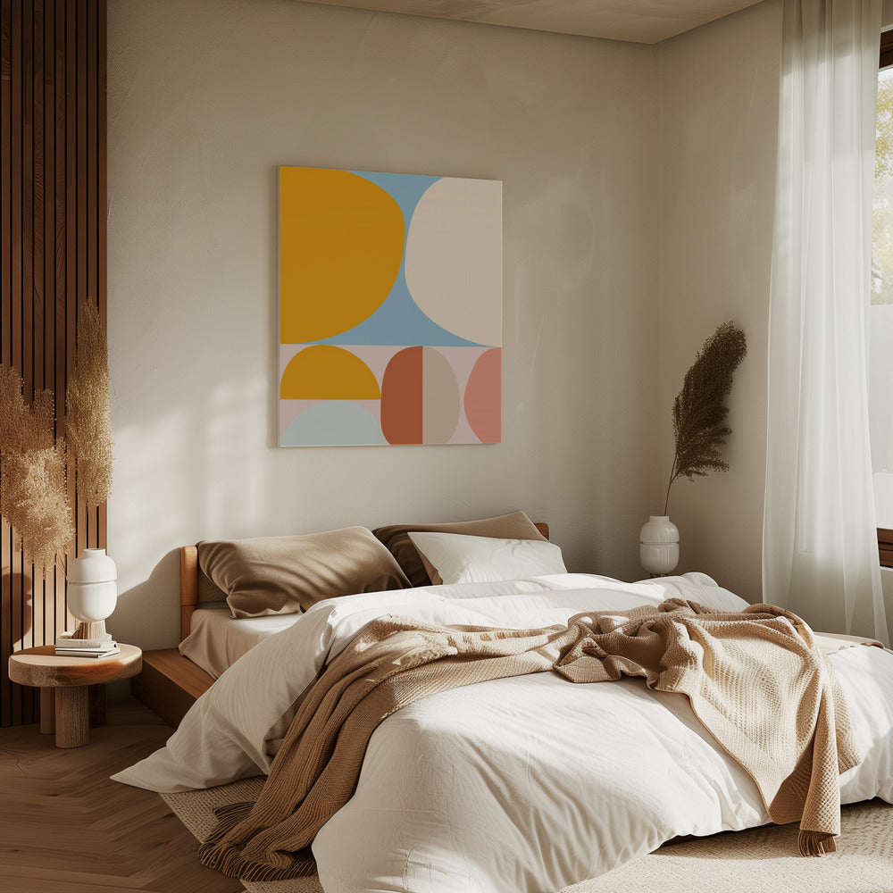 Mid Century Pastel 15 | Canvas