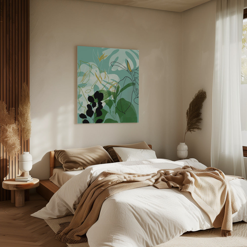 Leaves Line Boho2 | Canvas