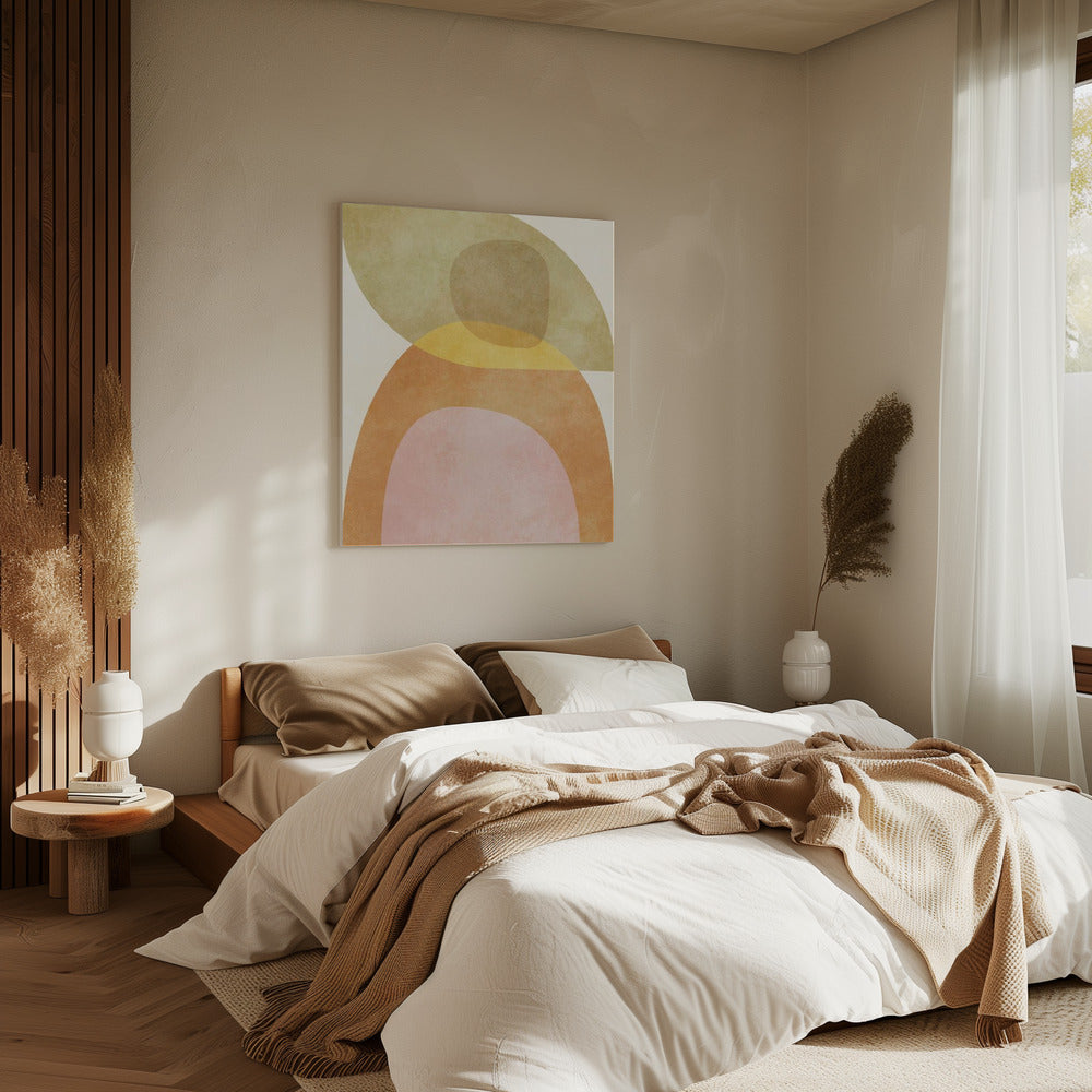 Aqua Shapes3 Kopie | Canvas