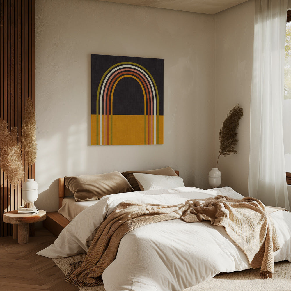 Geo Shapes Fall 21 Rainbow Arc | Canvas