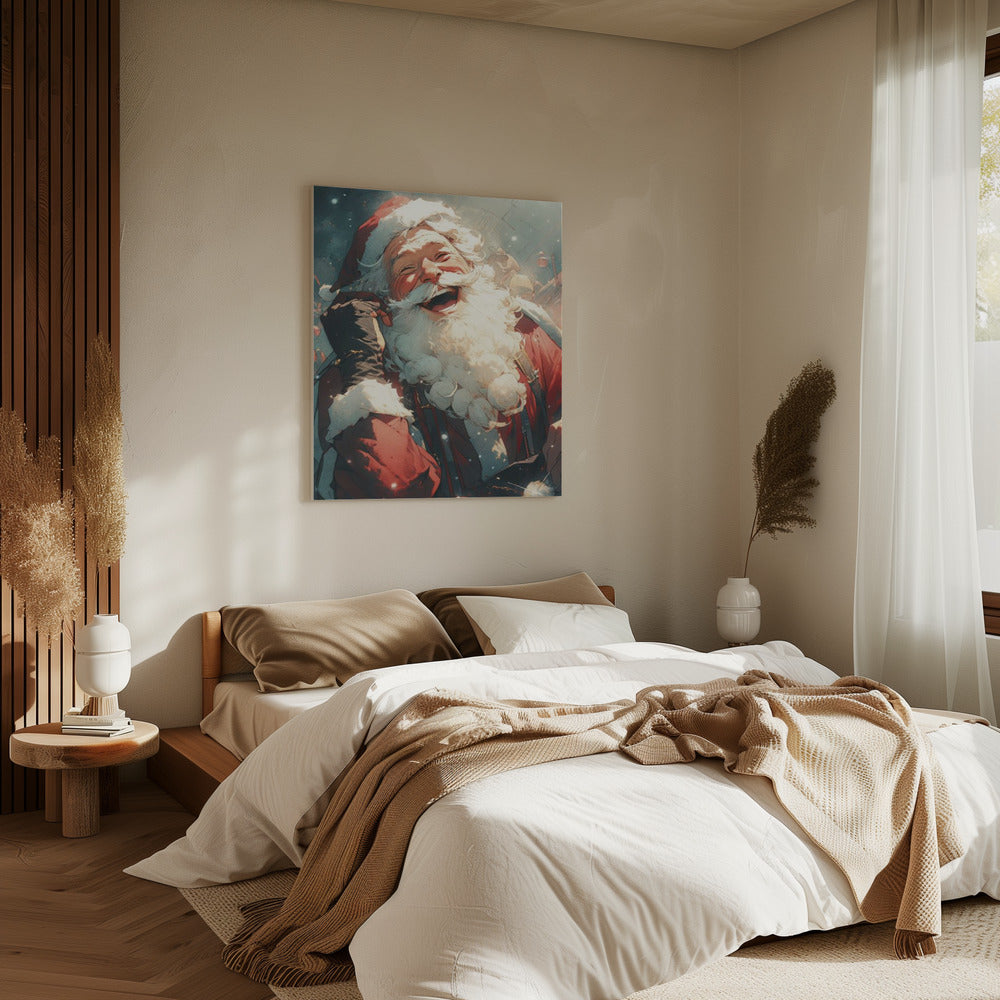 Jolly Santa's Call | Canvas