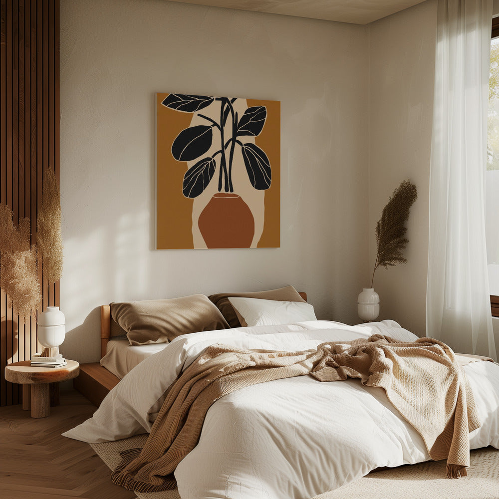 Bold Leaf Silhouette | Canvas