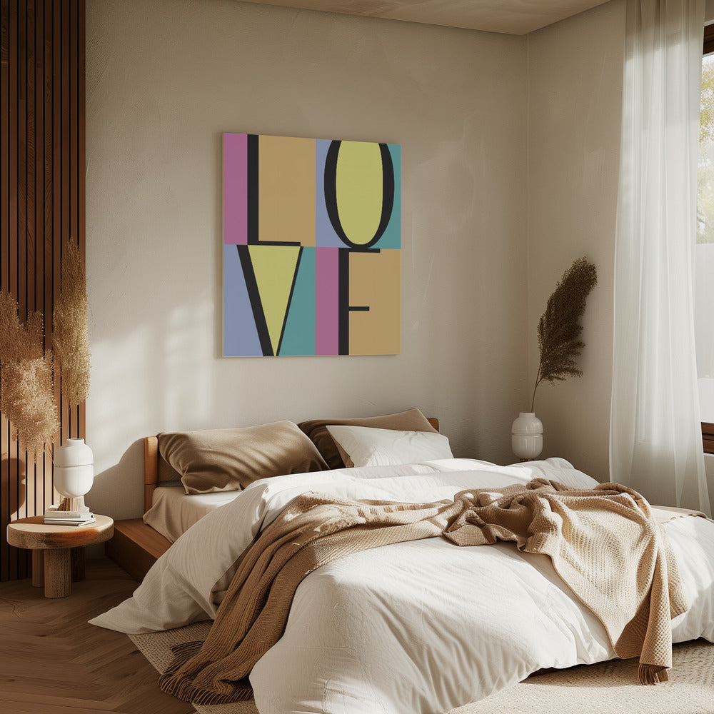 Bold Love Letters | Canvas