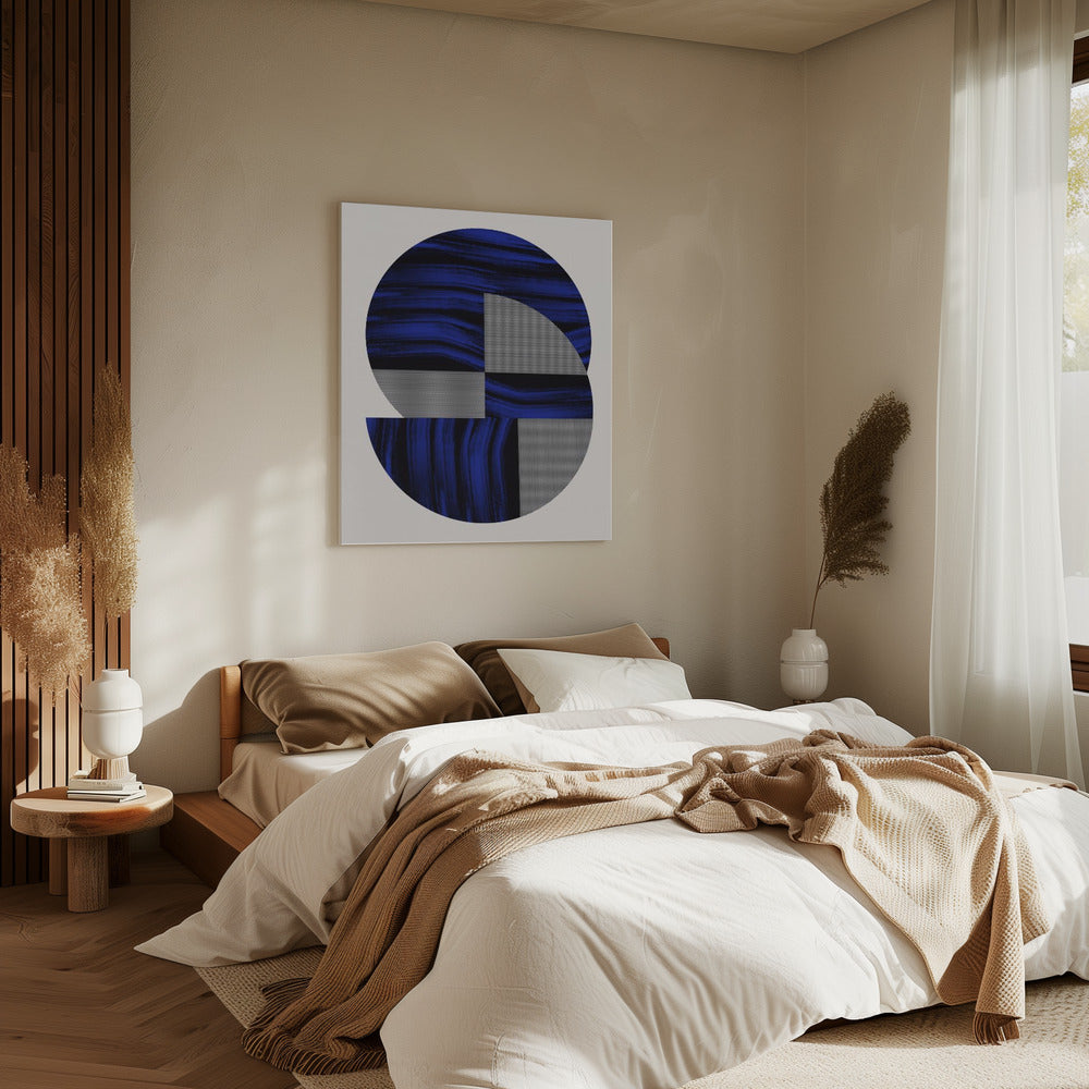 Scandinavian In Blue and Black 2 | Canvas