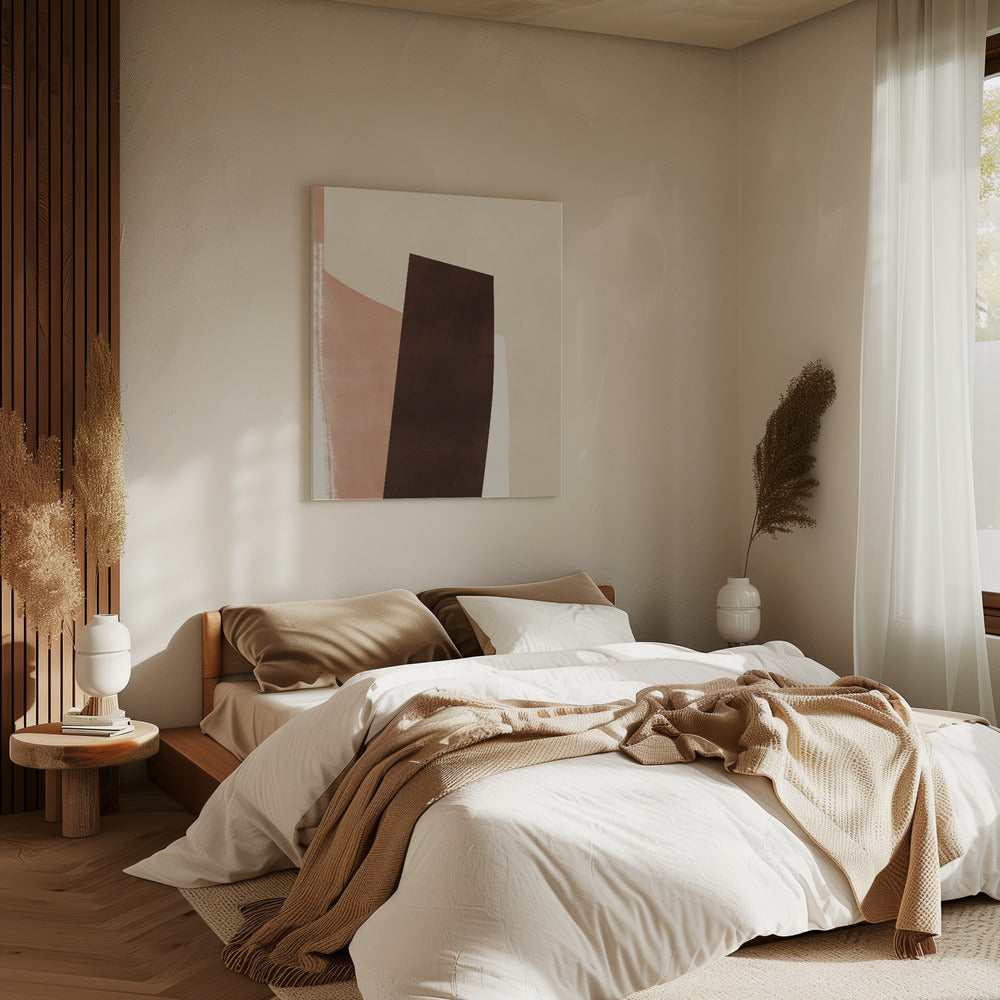 Geometric Shapes in Earthy Tones | Canvas