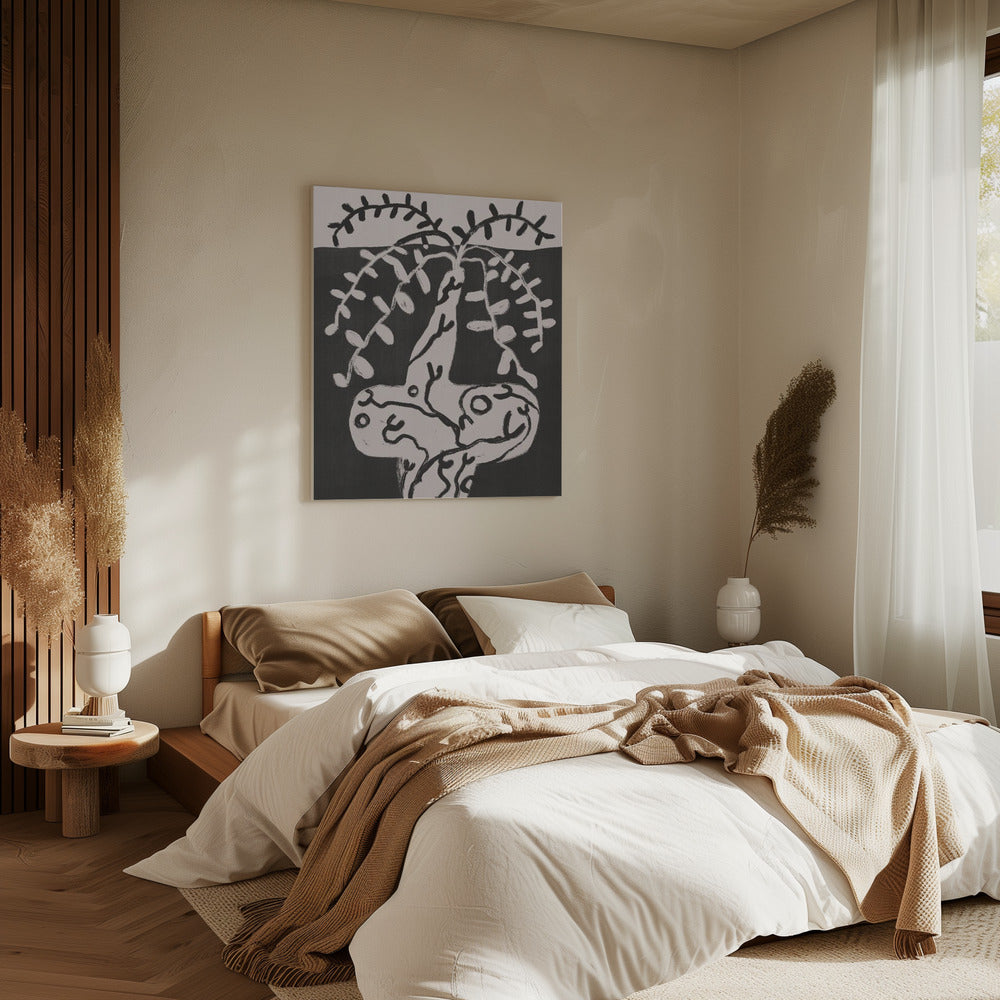 Rustic Pot Plant On the Table | Canvas