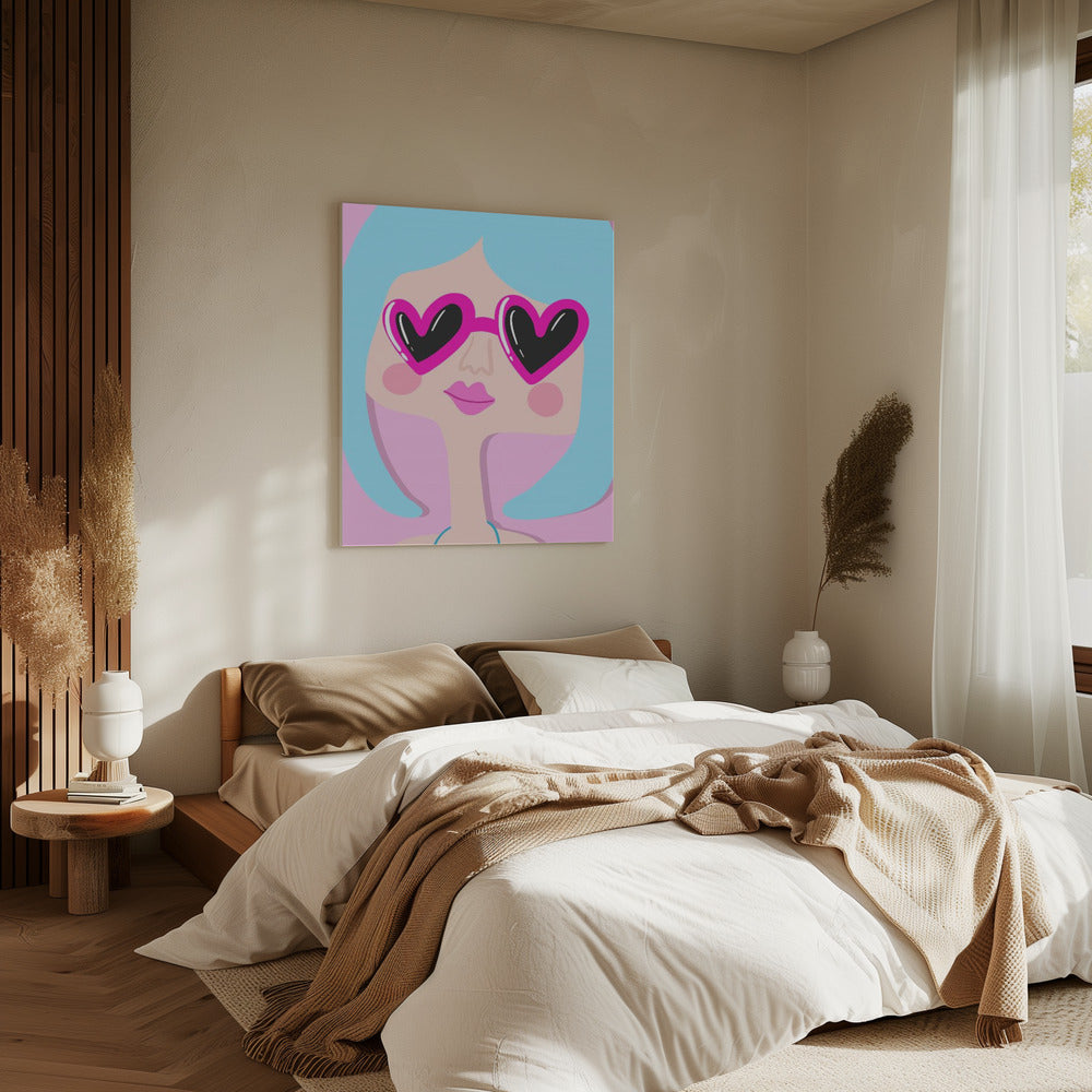 Heart Shades Smile | Canvas