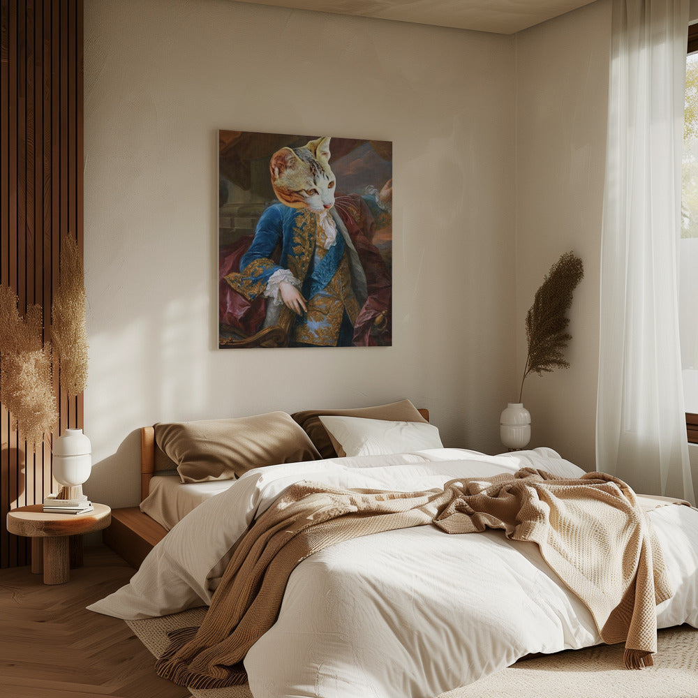 Regal Feline Pose | Canvas