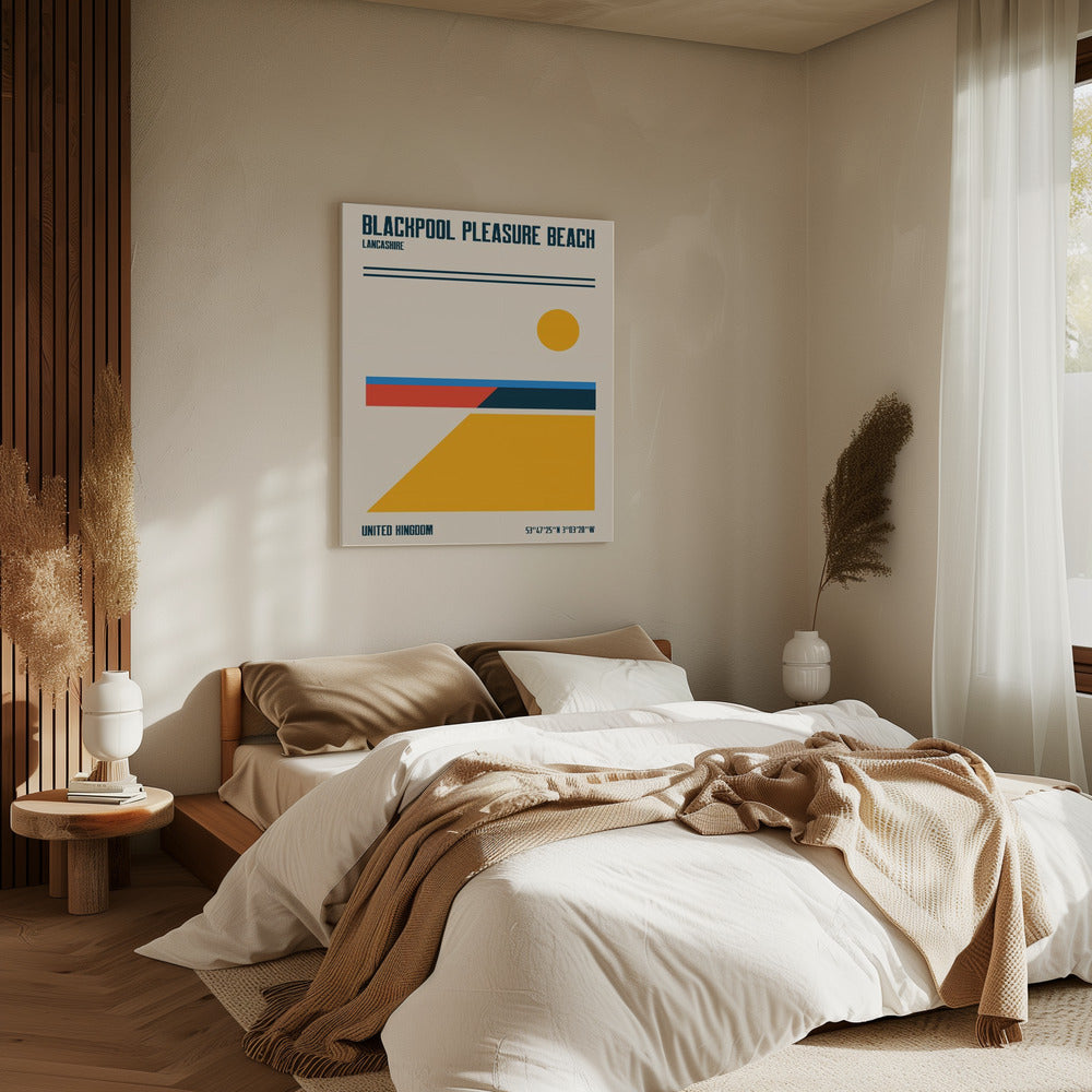 Blackpool Pleasure Beach Travel Poster | Canvas