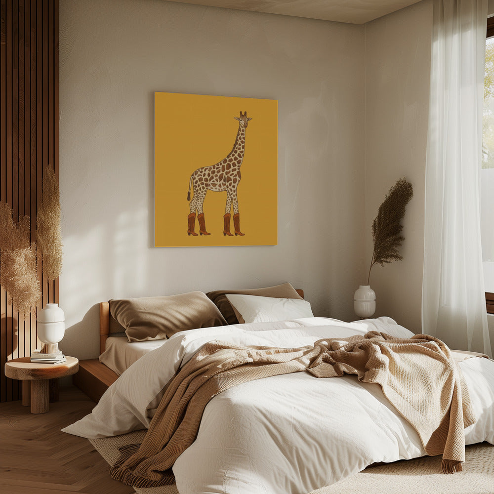 Jolene the Cowgirl Giraffe | Canvas