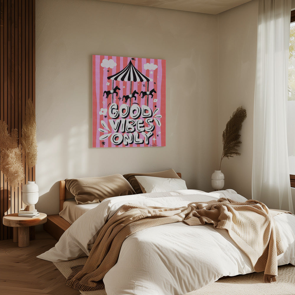 Carousel Good Vibes Only | Canvas