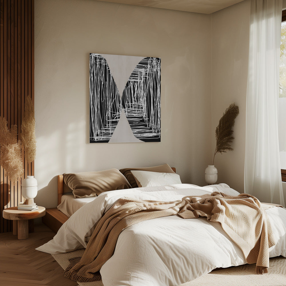 Monochrome Maze | Canvas