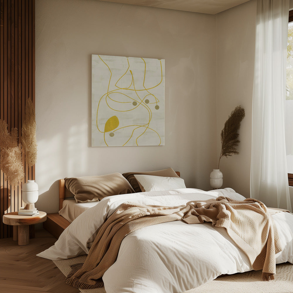 Neutral Lines and Dots 2 | Canvas