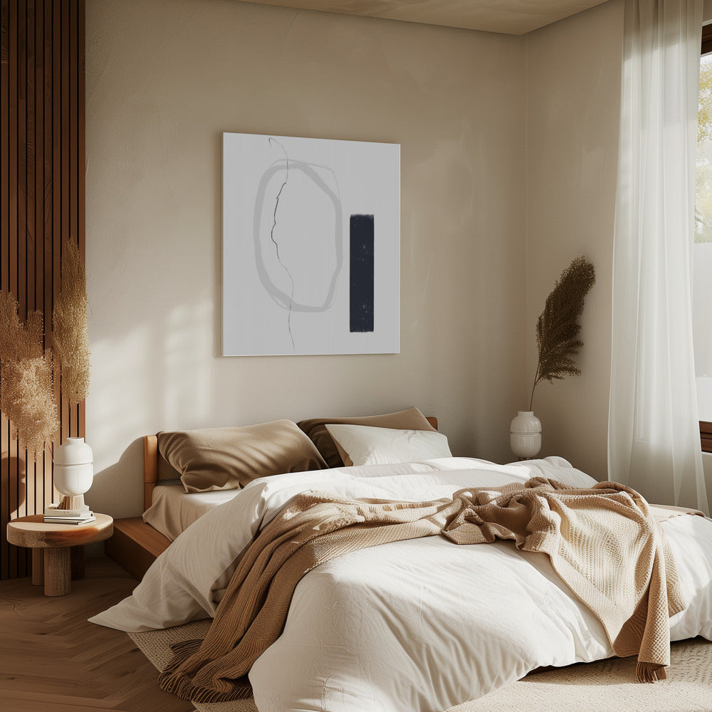 Black And Gray Lines | Canvas