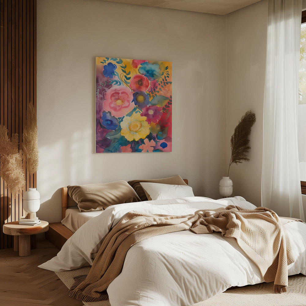 Watercolor Floral No. 6 | Canvas