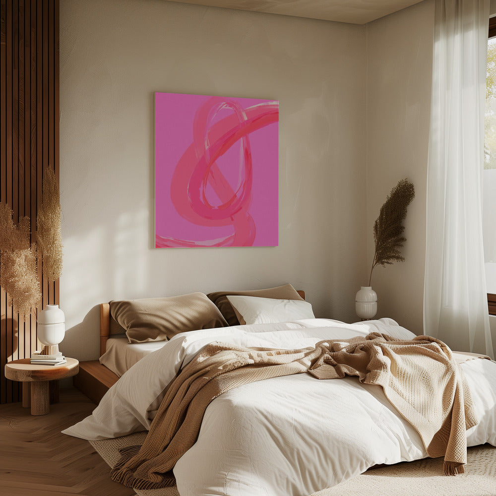 Vibrant Pink Swirls | Canvas