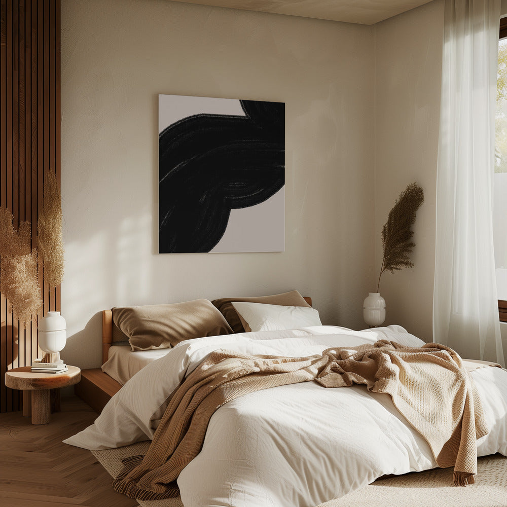 Black Wave Flow | Canvas