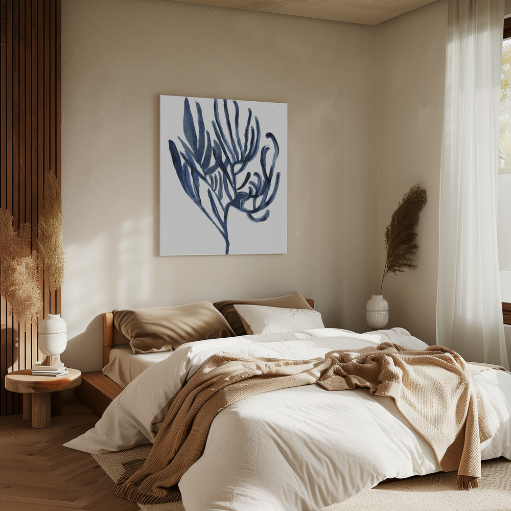 Blue Aquatic Plant Poster 3 | Canvas