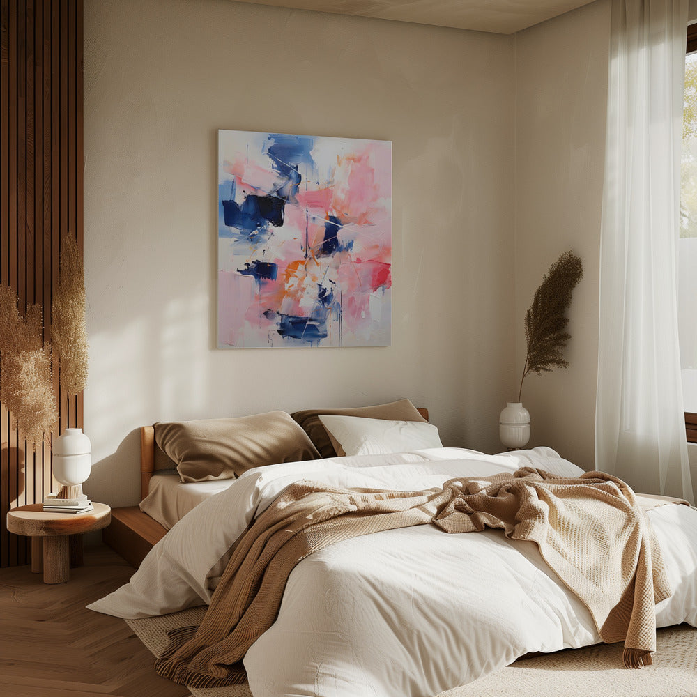Blush Indigo Abstract Print Second 4x | Canvas