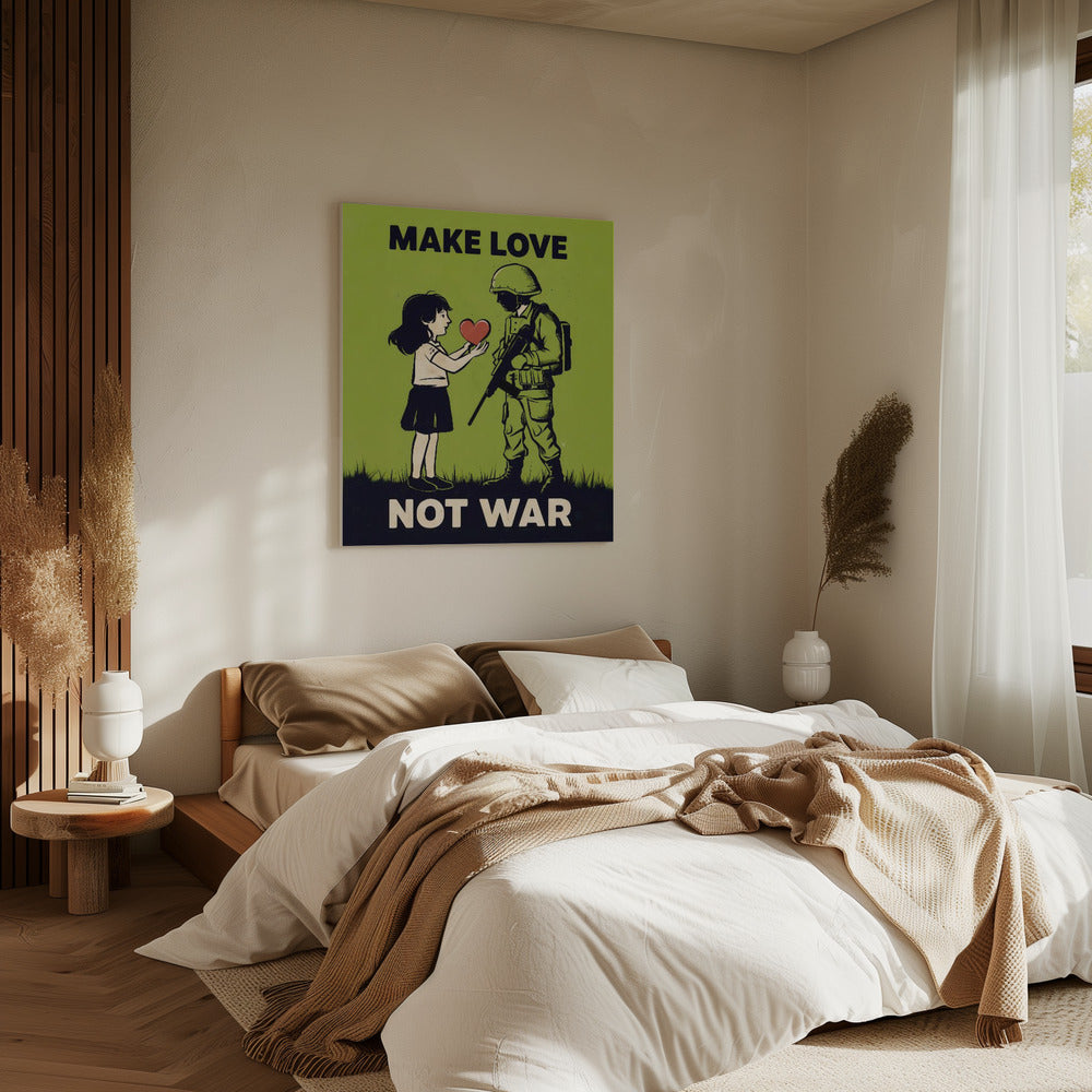Make Love   Not War | Canvas
