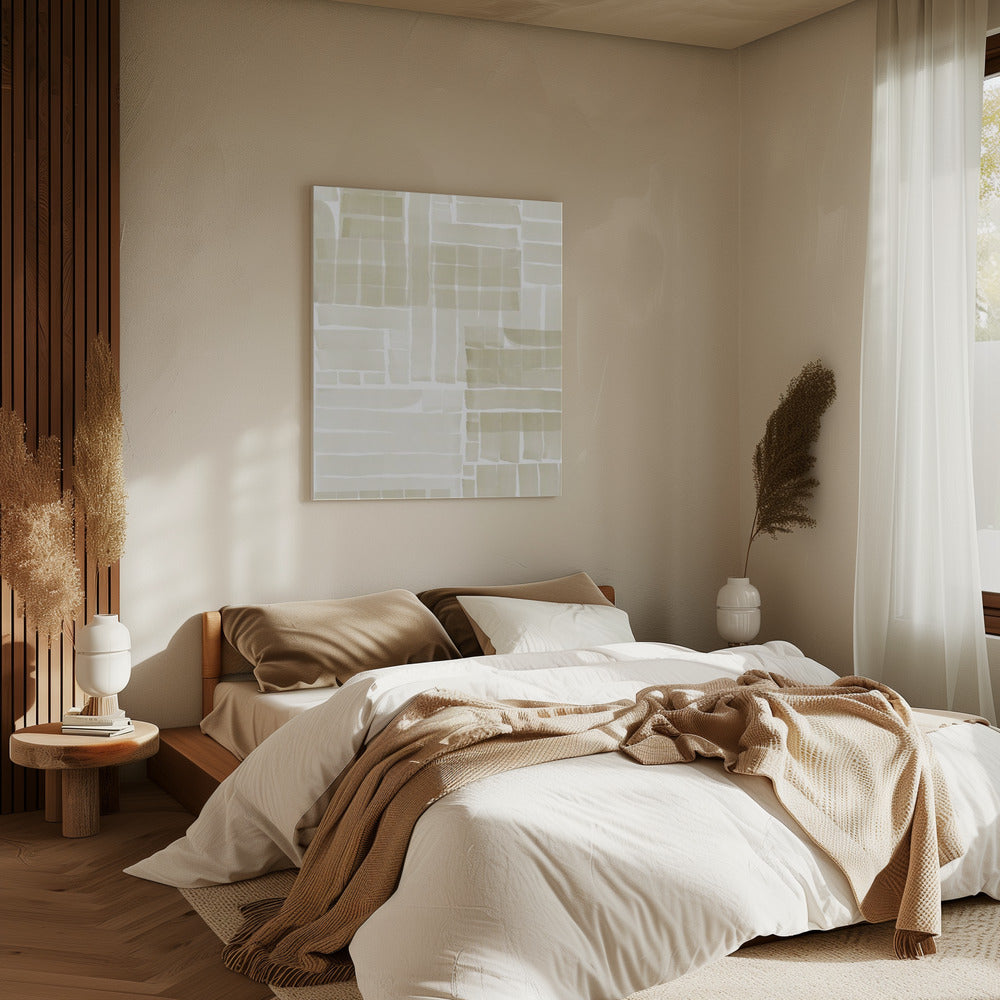 Neutral Tangle Grid 2 | Canvas