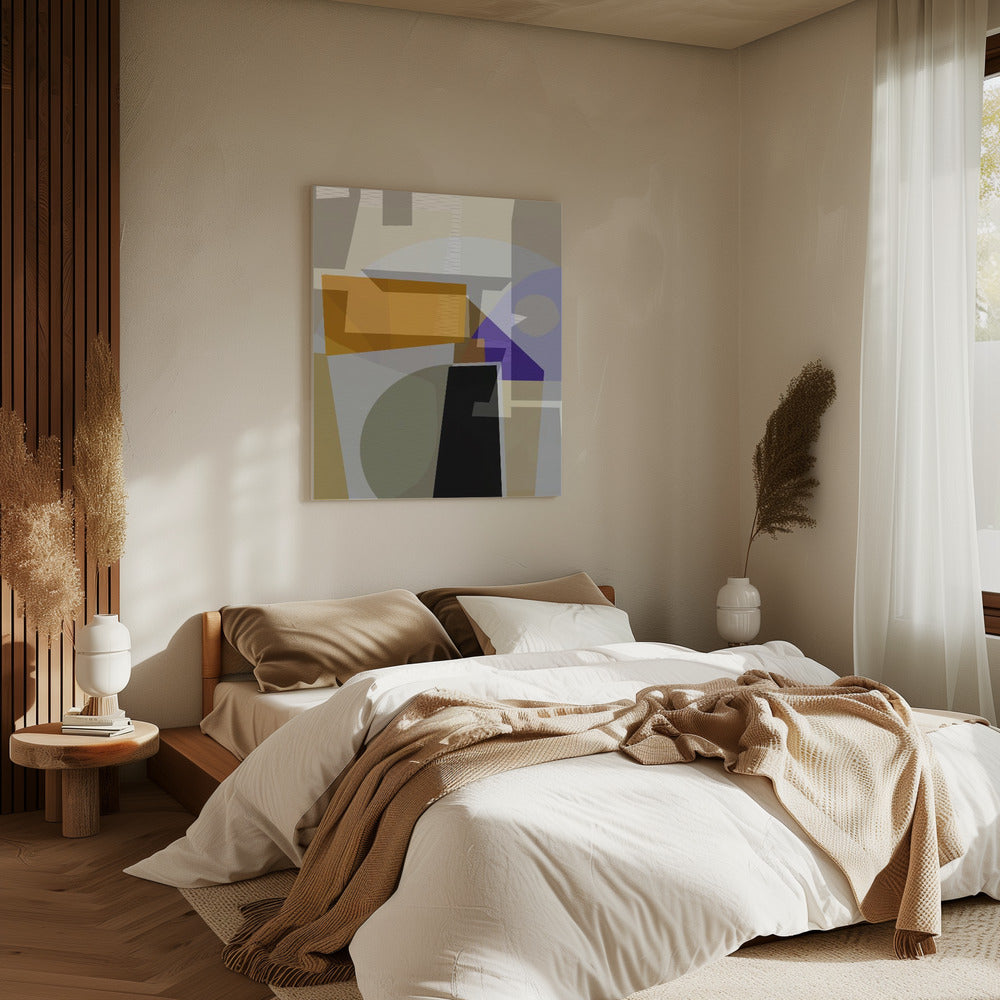 Yellow Purple Woven 3 | Canvas