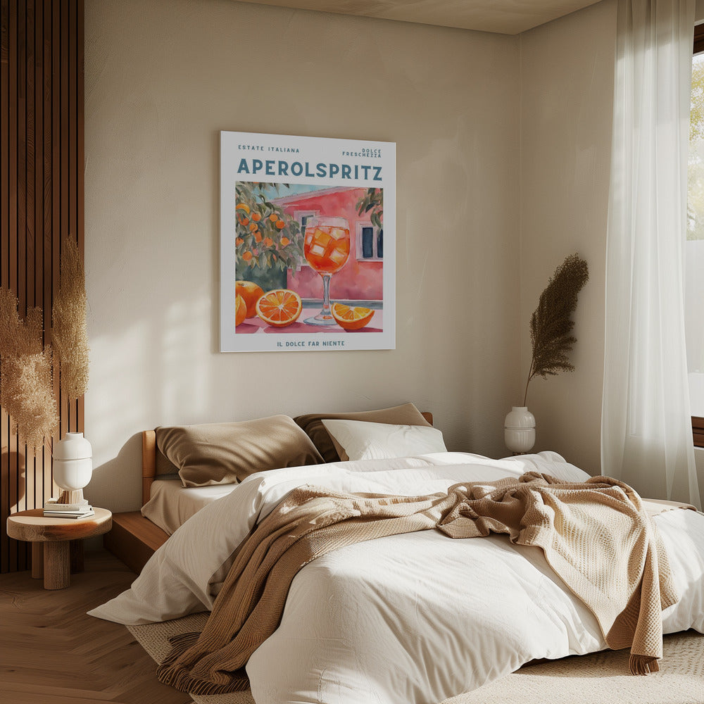 Aperol Spritz, Aquarell, Fresh | Canvas