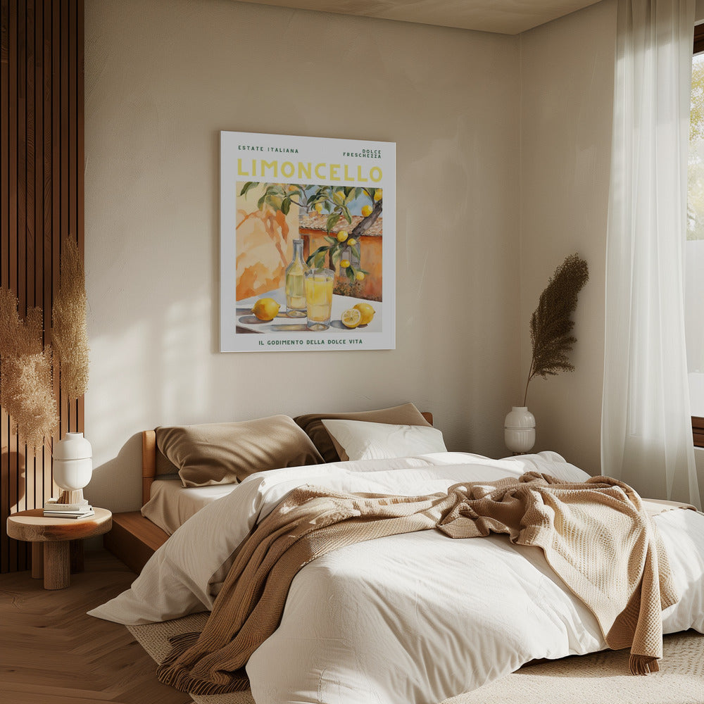 Limoncello, Aquarell, Fresh | Canvas