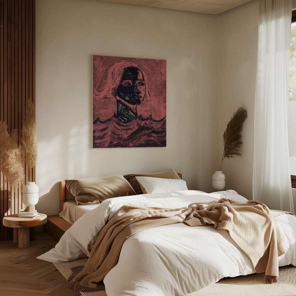 The Swimmer Pink | Canvas