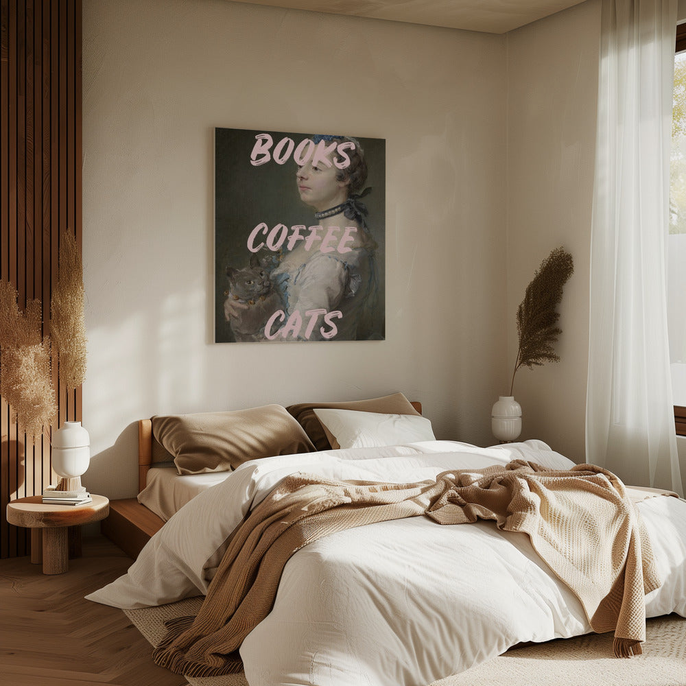 Bookscoffeecats Ratioiso | Canvas