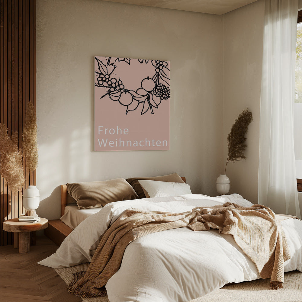 Bows and Baubles: Frohe Weihnachten Christmas | Canvas