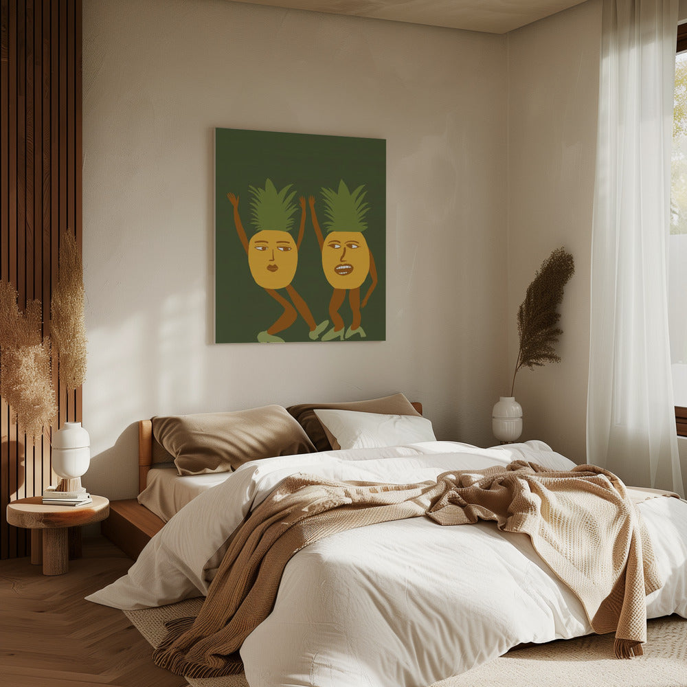 Dancing pineapples | Canvas