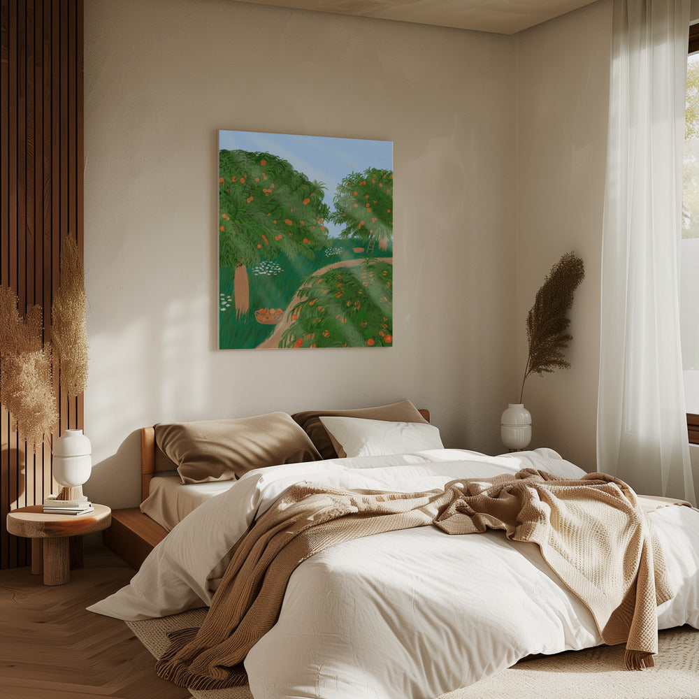 Peach Garden | Canvas