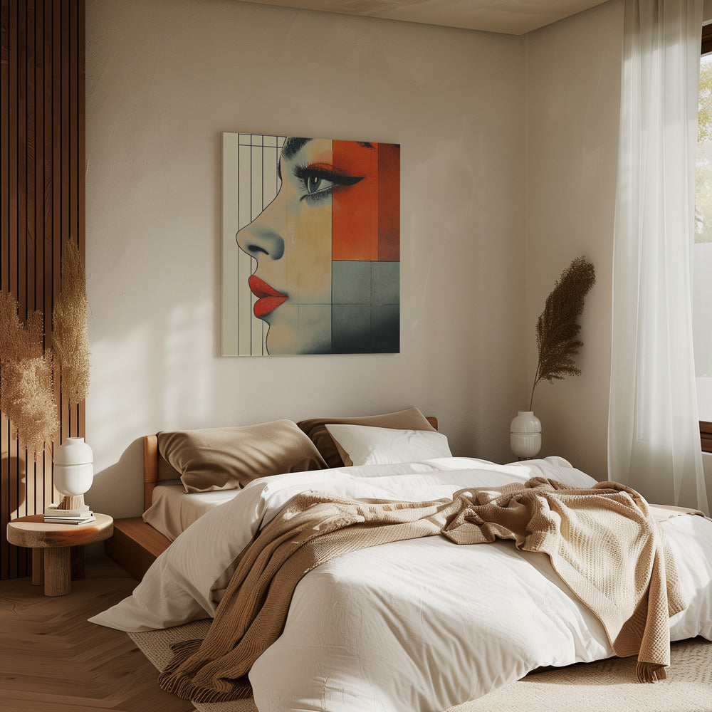 A Woman Face Vintage Poster (3) | Canvas