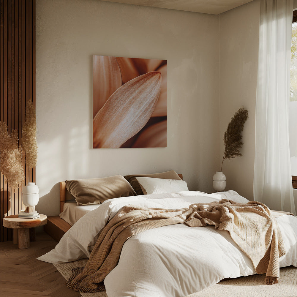 Amber Petal Elegance | Canvas