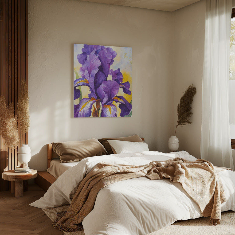 Iris Watercolour | Canvas