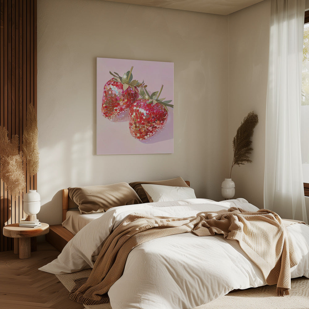 Sparkling Strawberries | Canvas
