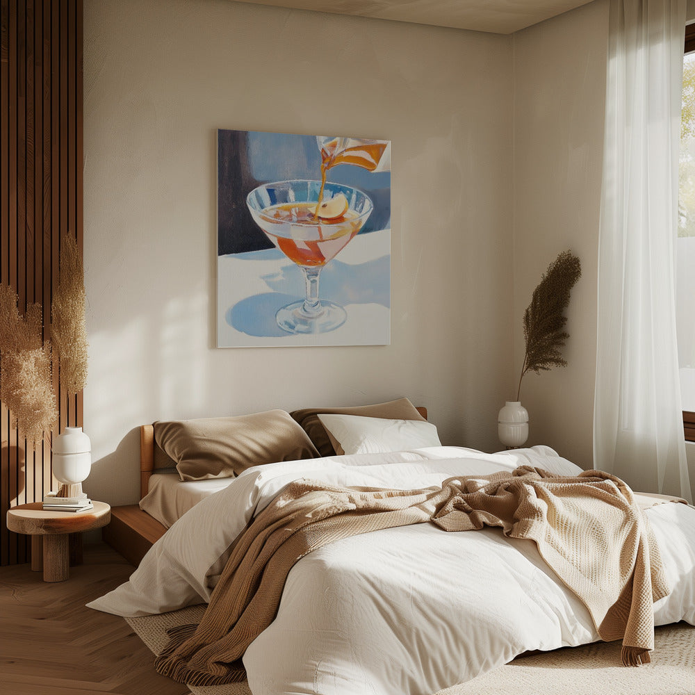 Pouring Lemon Tea into a Glass | Canvas