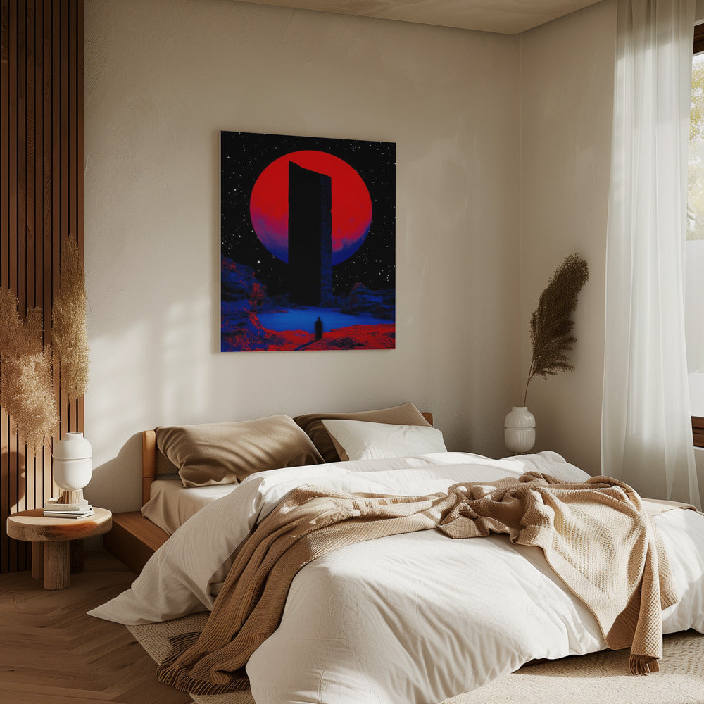 Red Moon Aura | Canvas