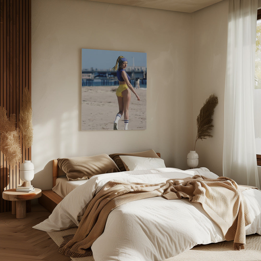 Girl With Pearl Earring Workout Mood | Canvas