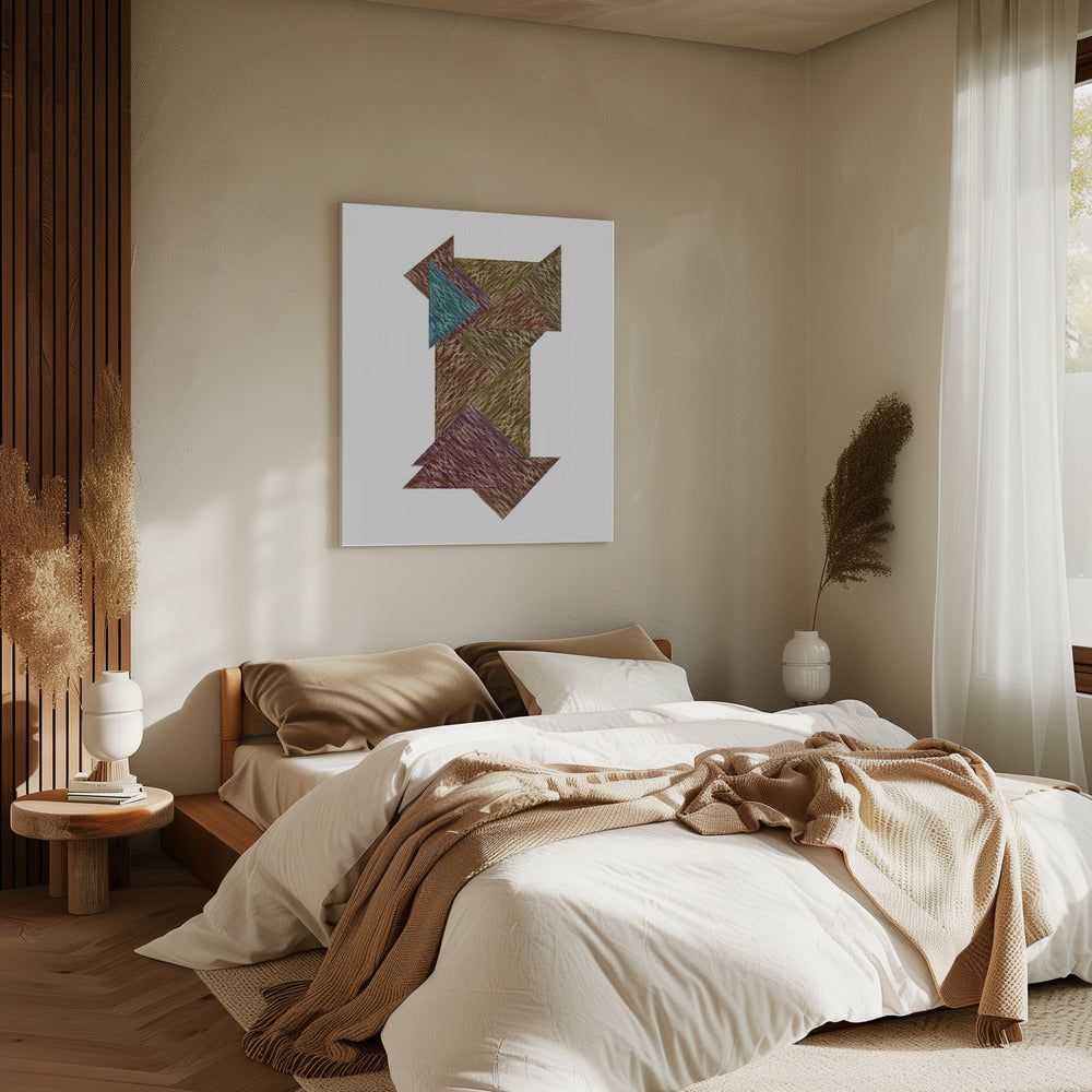 Mocha Textural Abstract 3 | Canvas