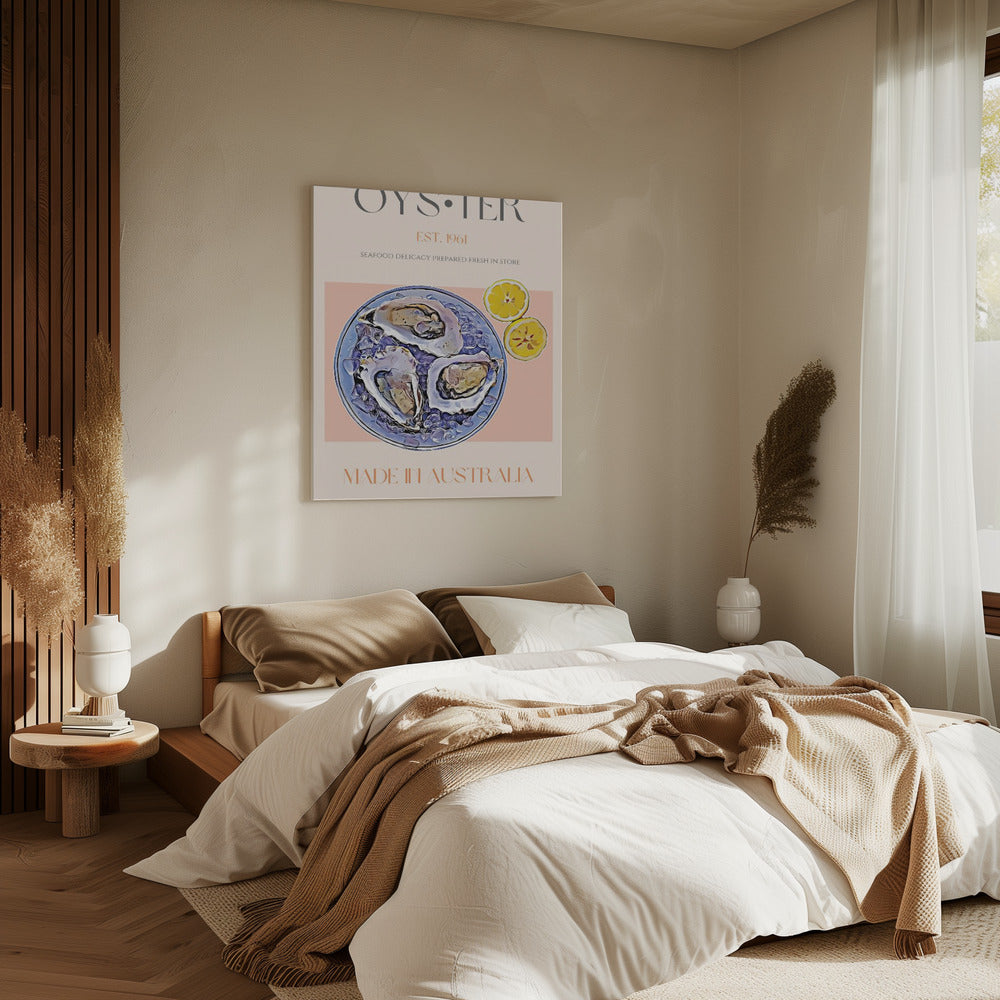 Fresh Oysters with Lemon Slices | Canvas