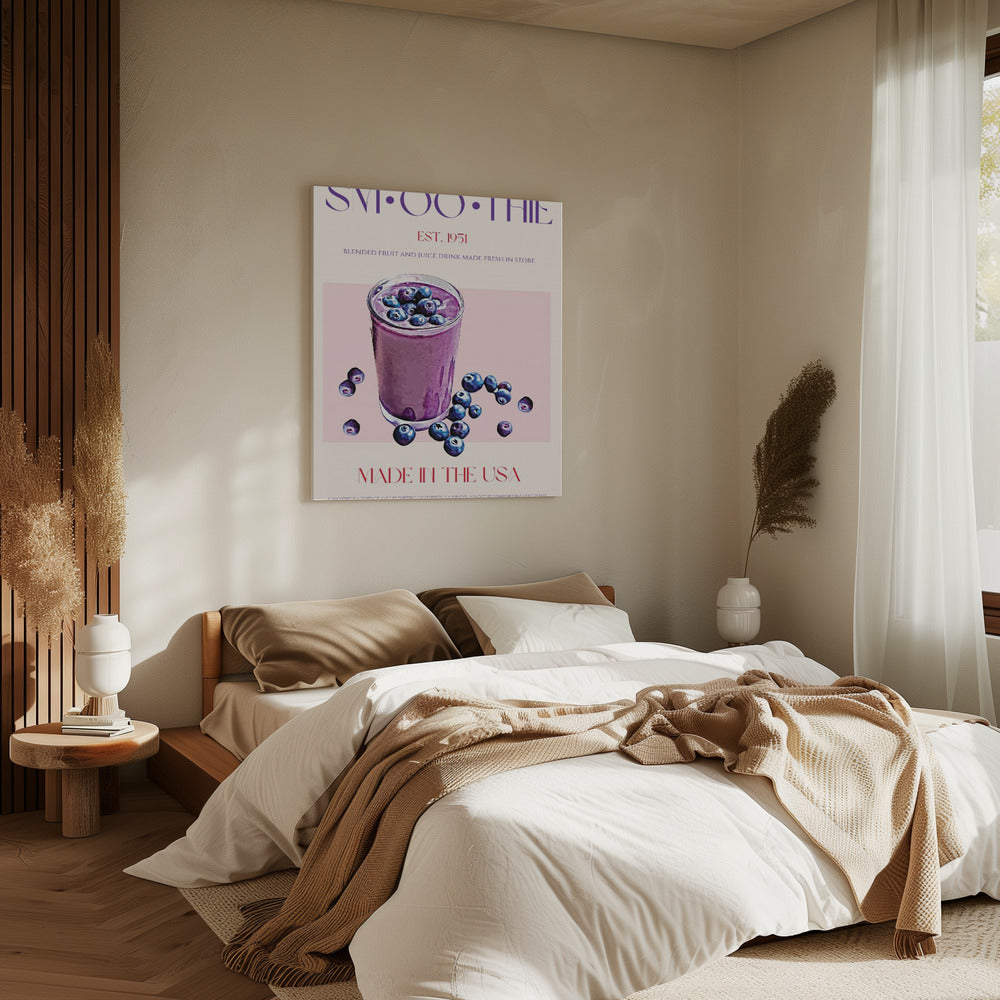Blueberry Smoothie Illustration | Canvas