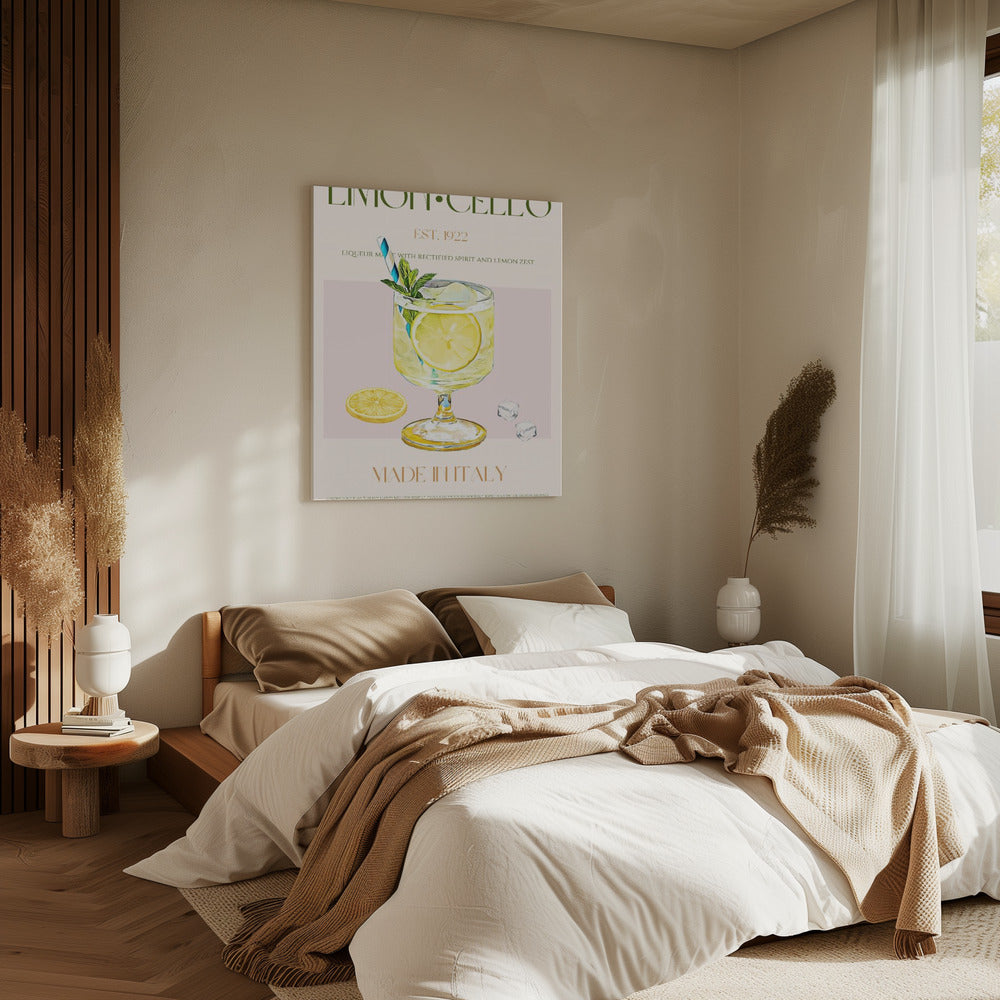 Illustration Of A Limoncello Drink | Canvas