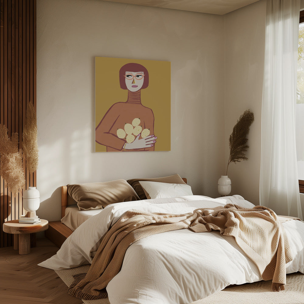 Lady with lemons | Canvas