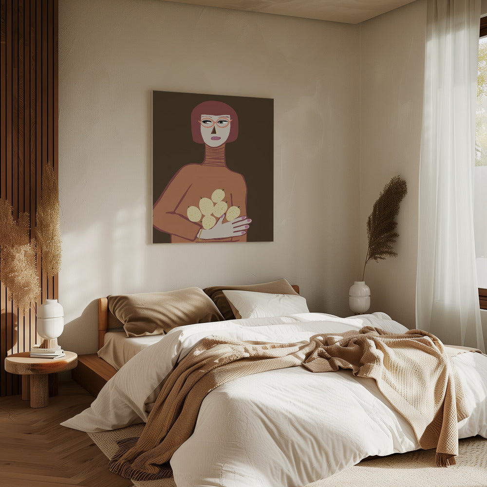 Lady with lemons | Canvas