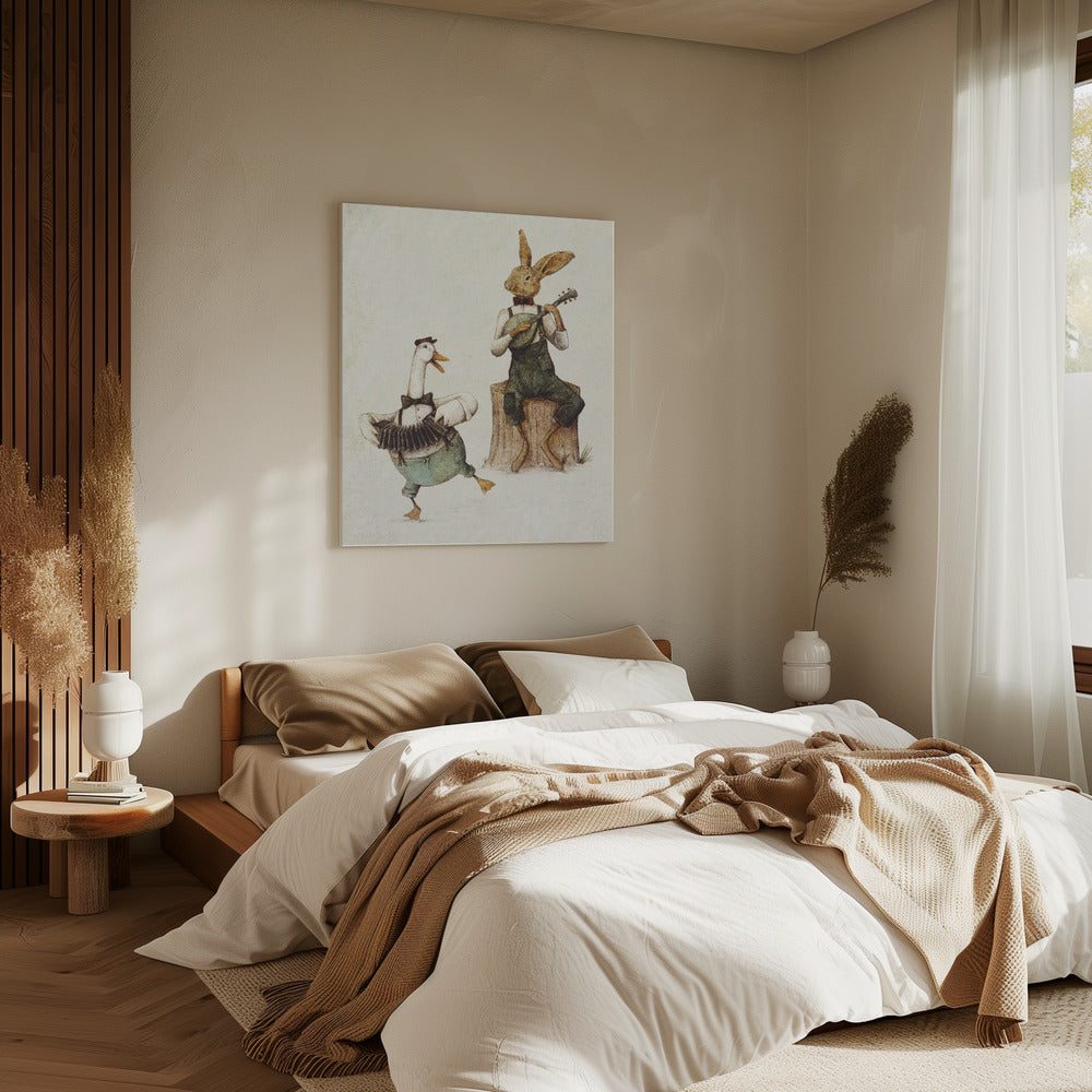 Feathered & Furry Harmony | Canvas